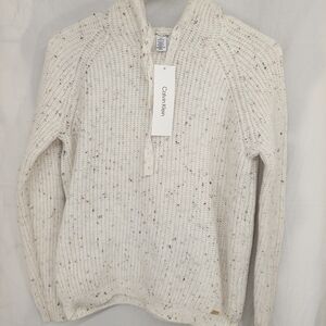 Calvin Klein Speckled White Sweater